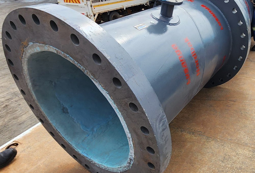 Pipe spool during Nordtile 8 preparation